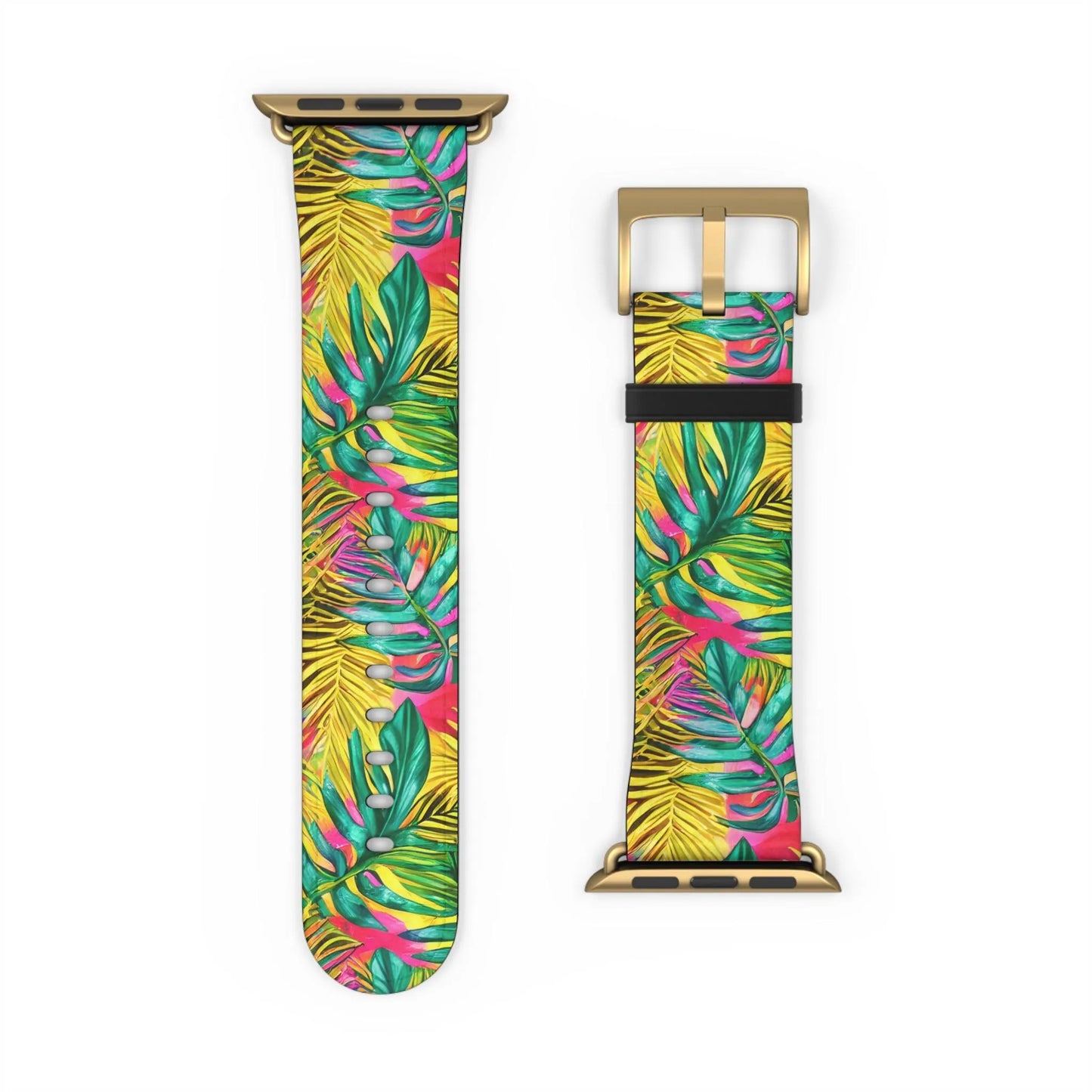 Hawaiian Tropical Leaves Watch Band - The Global Wanderer