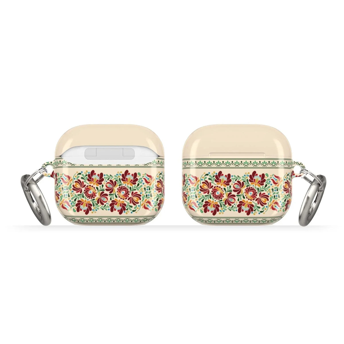 Hungarian Beige Matyó AirPods 4 Case - The Global Wanderer