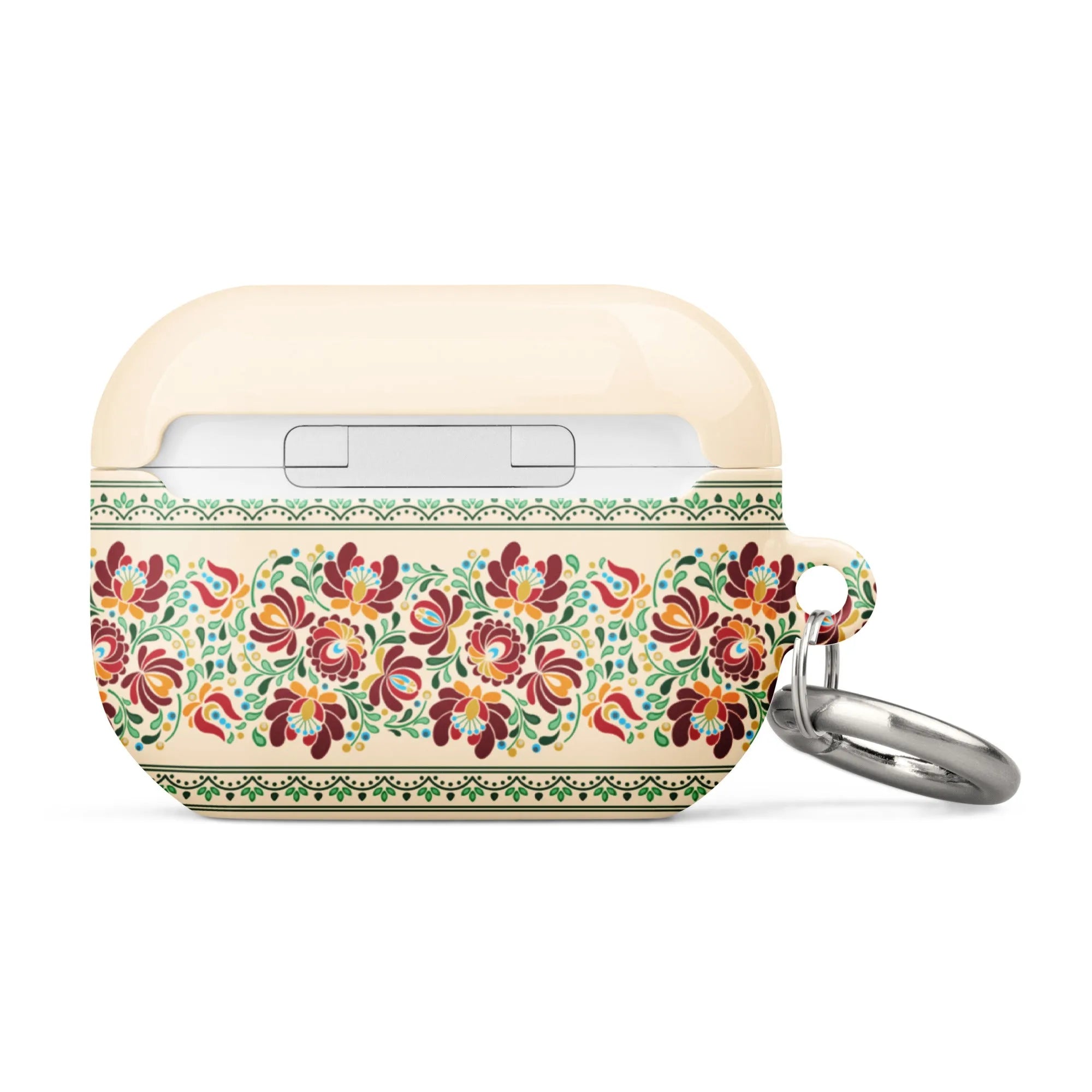 Hungarian Beige Matyó AirPod Pro 2 Case - The Global Wanderer