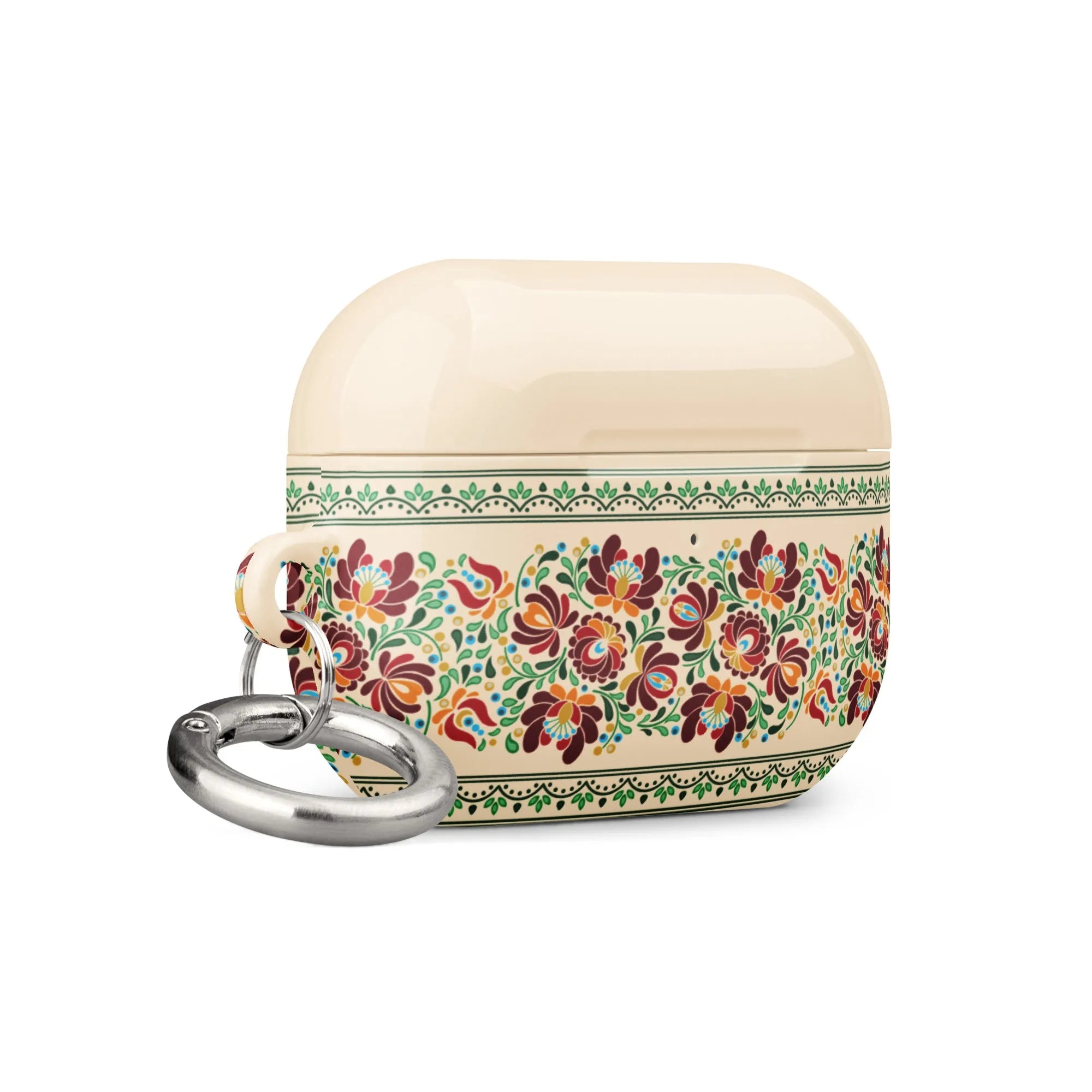 Hungarian Beige Matyó AirPod Pro 2 Case - The Global Wanderer