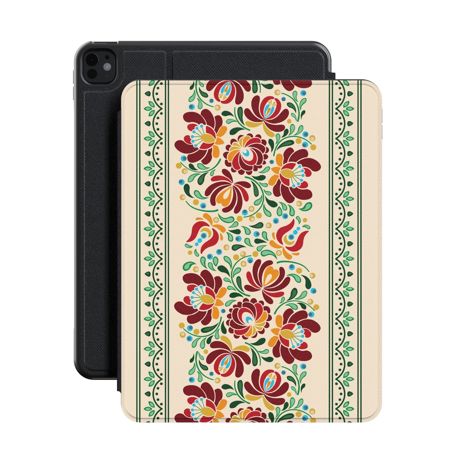 Hungarian Beige Matyó iPad Case - The Global Wanderer