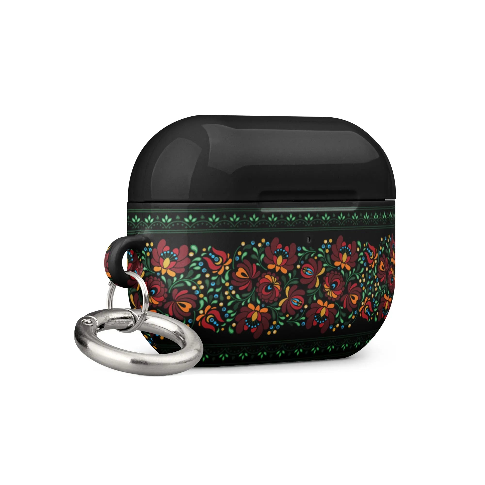 Hungarian Black Matyó AirPod Pro 2 Case - The Global Wanderer
