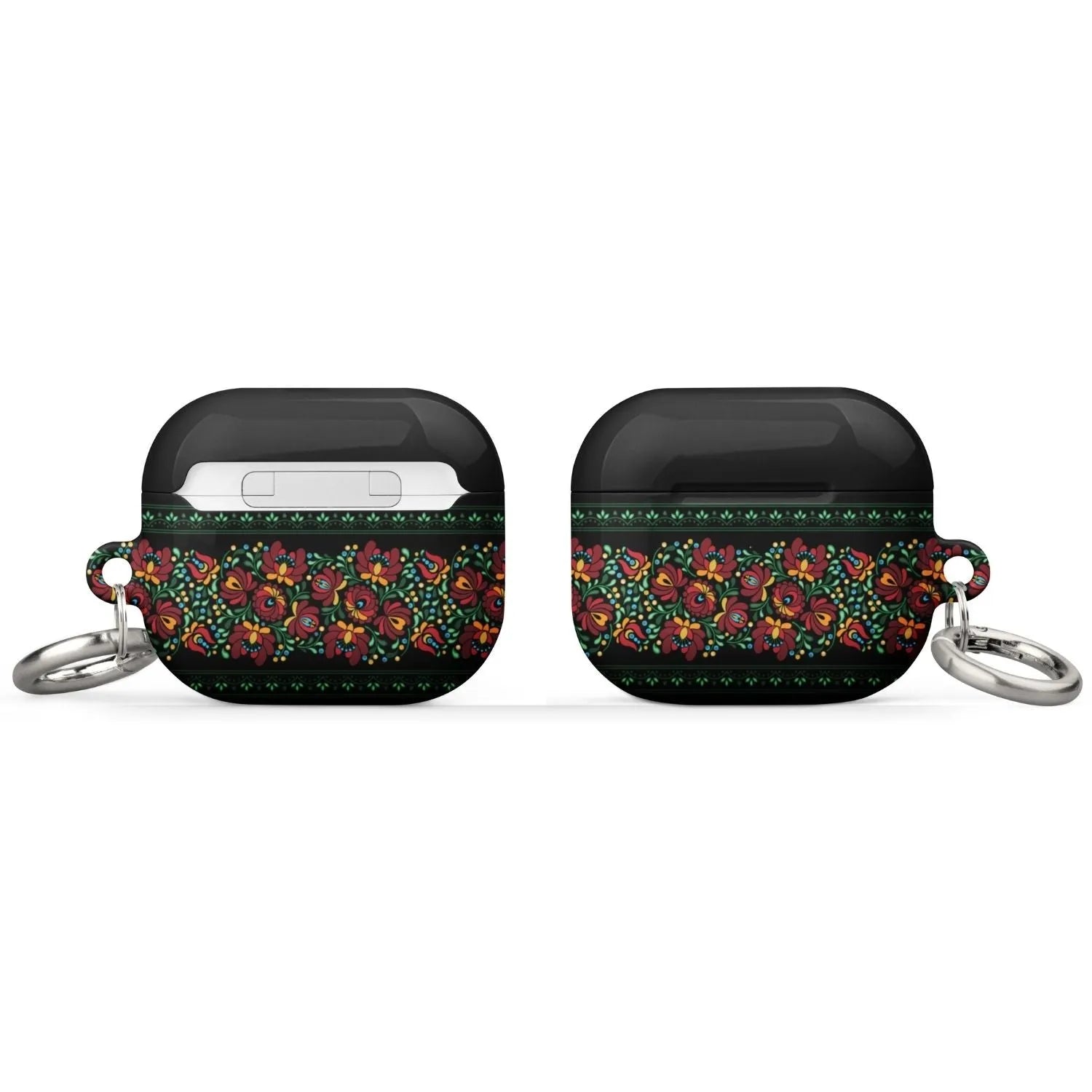 Hungarian Black Matyó AirPod 3 Case - The Global Wanderer