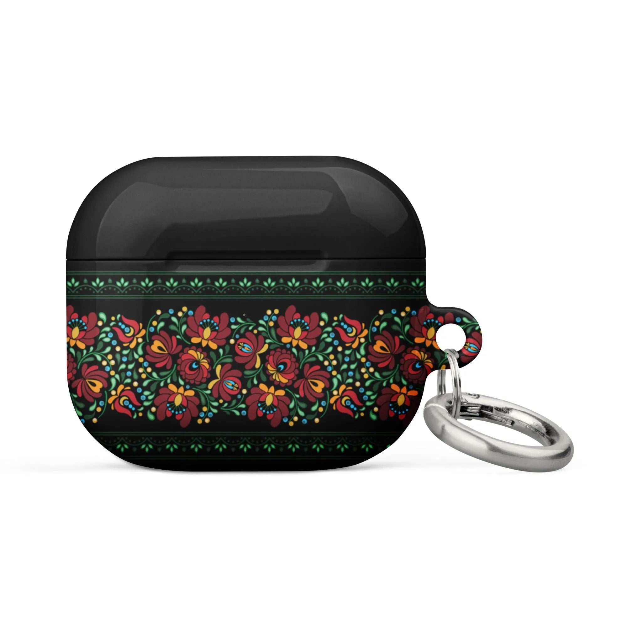 Hungarian Black Matyó AirPod 3 Case - The Global Wanderer