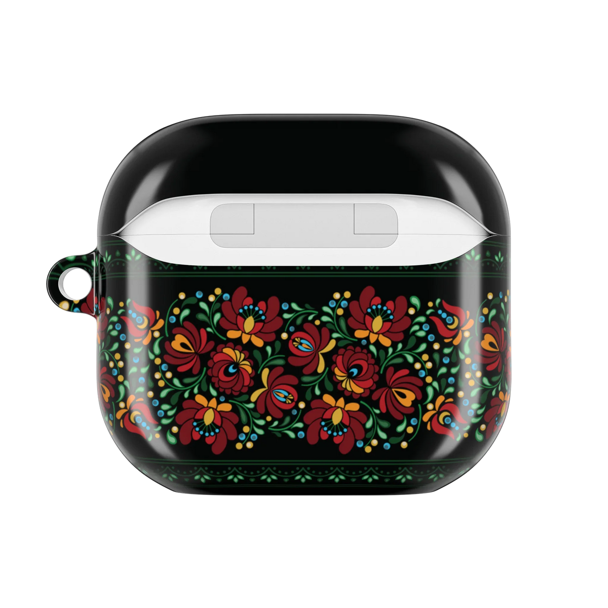Hungarian Black Matyó AirPods 4 Case - The Global Wanderer
