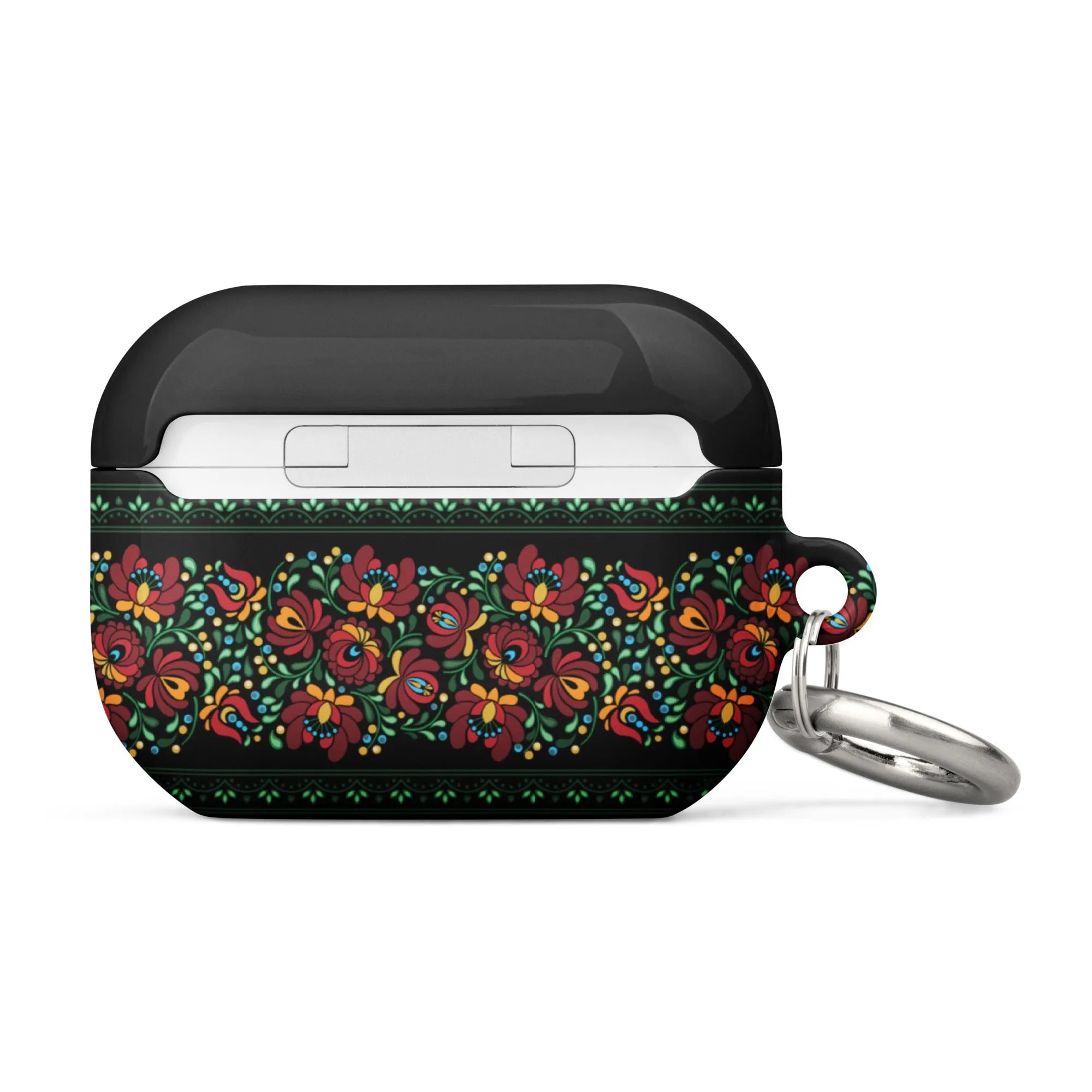 Hungarian Black Matyó AirPod Pro 2 Case - The Global Wanderer