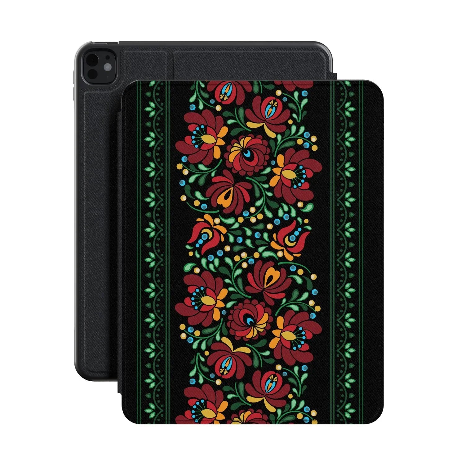 Hungarian Black Matyó iPad Case - The Global Wanderer