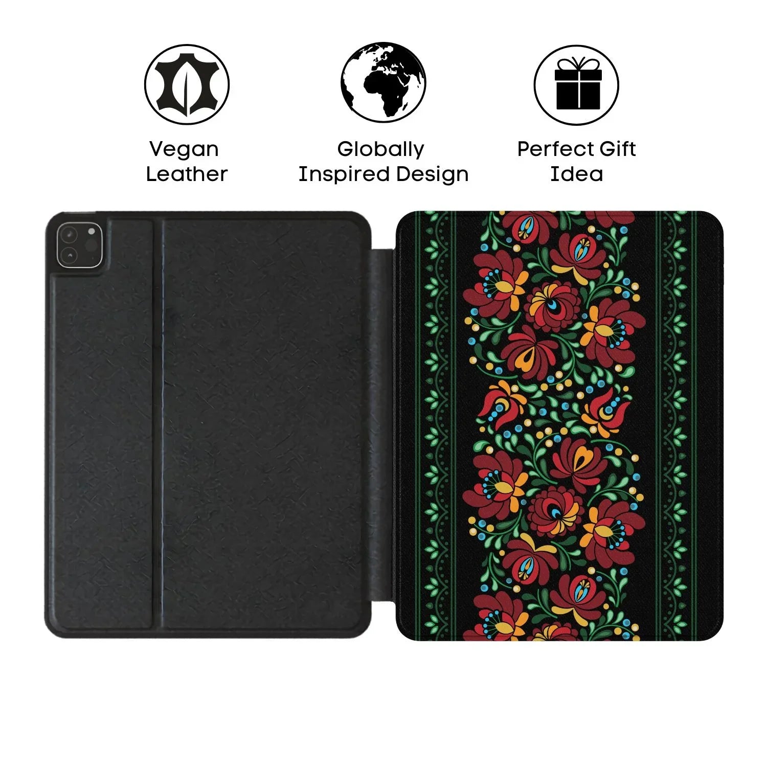 Hungarian Black Matyó iPad Case - The Global Wanderer