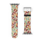 Hungarian Matyó Beige Watch Band - The Global Wanderer