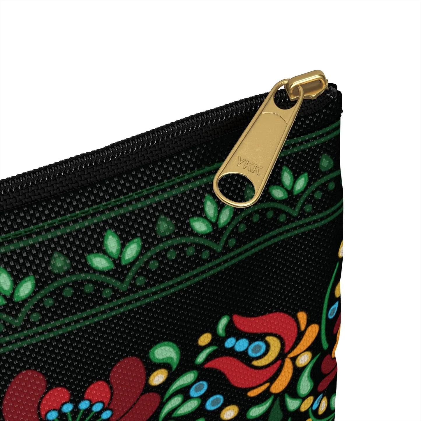 Hungarian Matyó Black Pouch - The Global Wanderer