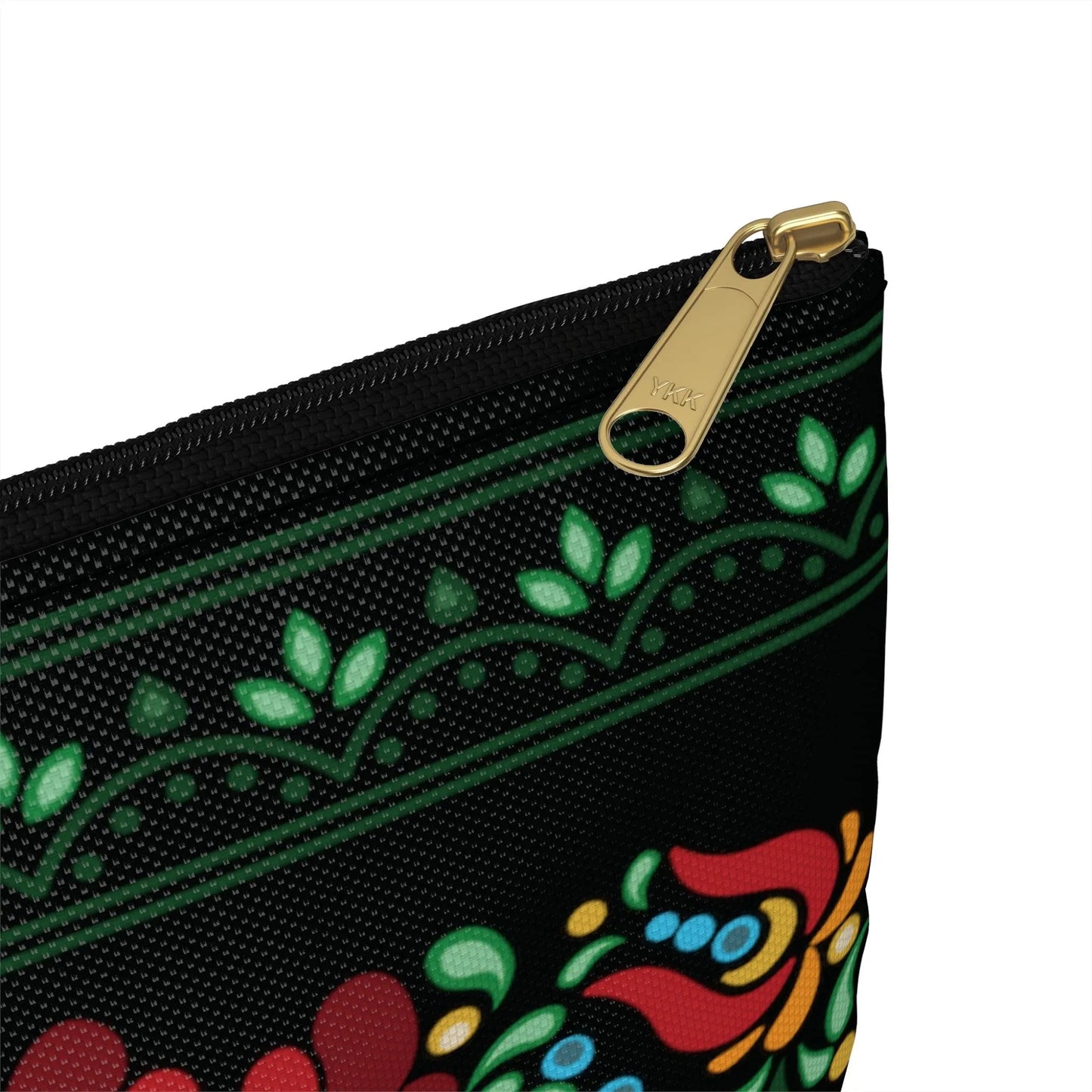 Hungarian Matyó Black Pouch - The Global Wanderer