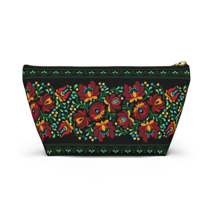 Hungarian Matyó Black Pouch - The Global Wanderer