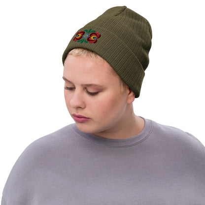 Hungarian Matyó Embroidered Beanie - The Global Wanderer