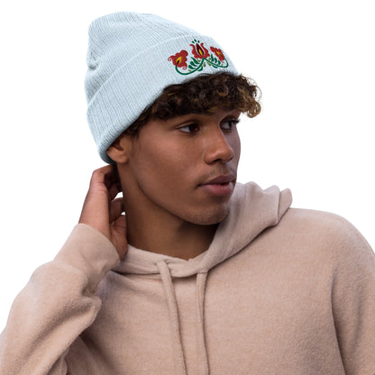 Hungarian Matyó Embroidered Beanie - The Global Wanderer