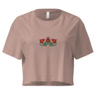 Hungarian Matyó Embroidered Cropped T-Shirt - The Global Wanderer
