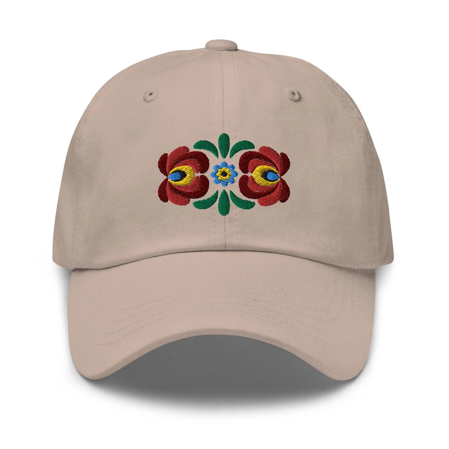 Hungarian Matyó Embroidered  Dad Hat - The Global Wanderer