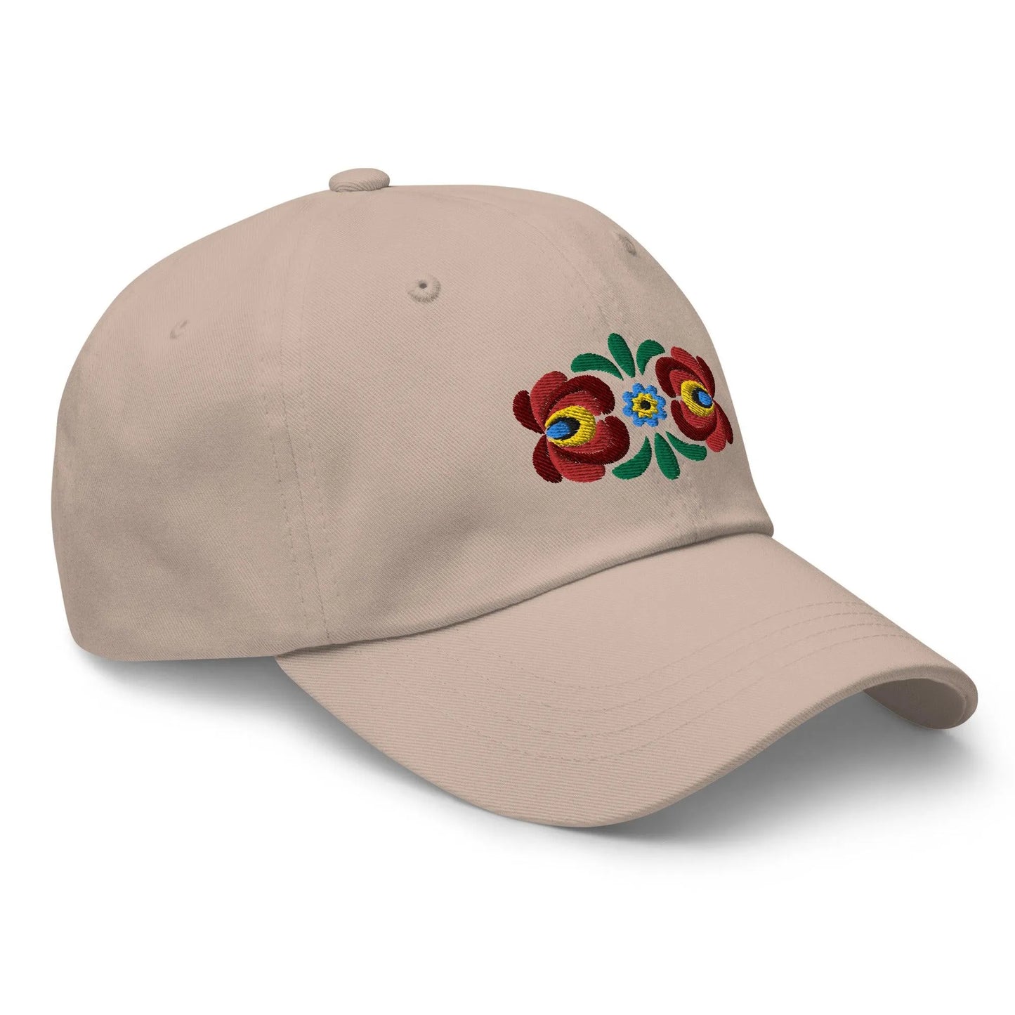 Hungarian Matyó Embroidered Dad Hat - The Global Wanderer