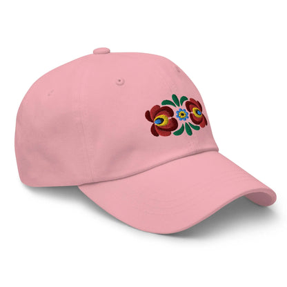 Hungarian Matyó Embroidered Dad Hat - The Global Wanderer