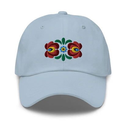 Hungarian Matyó Embroidered Dad Hat - The Global Wanderer