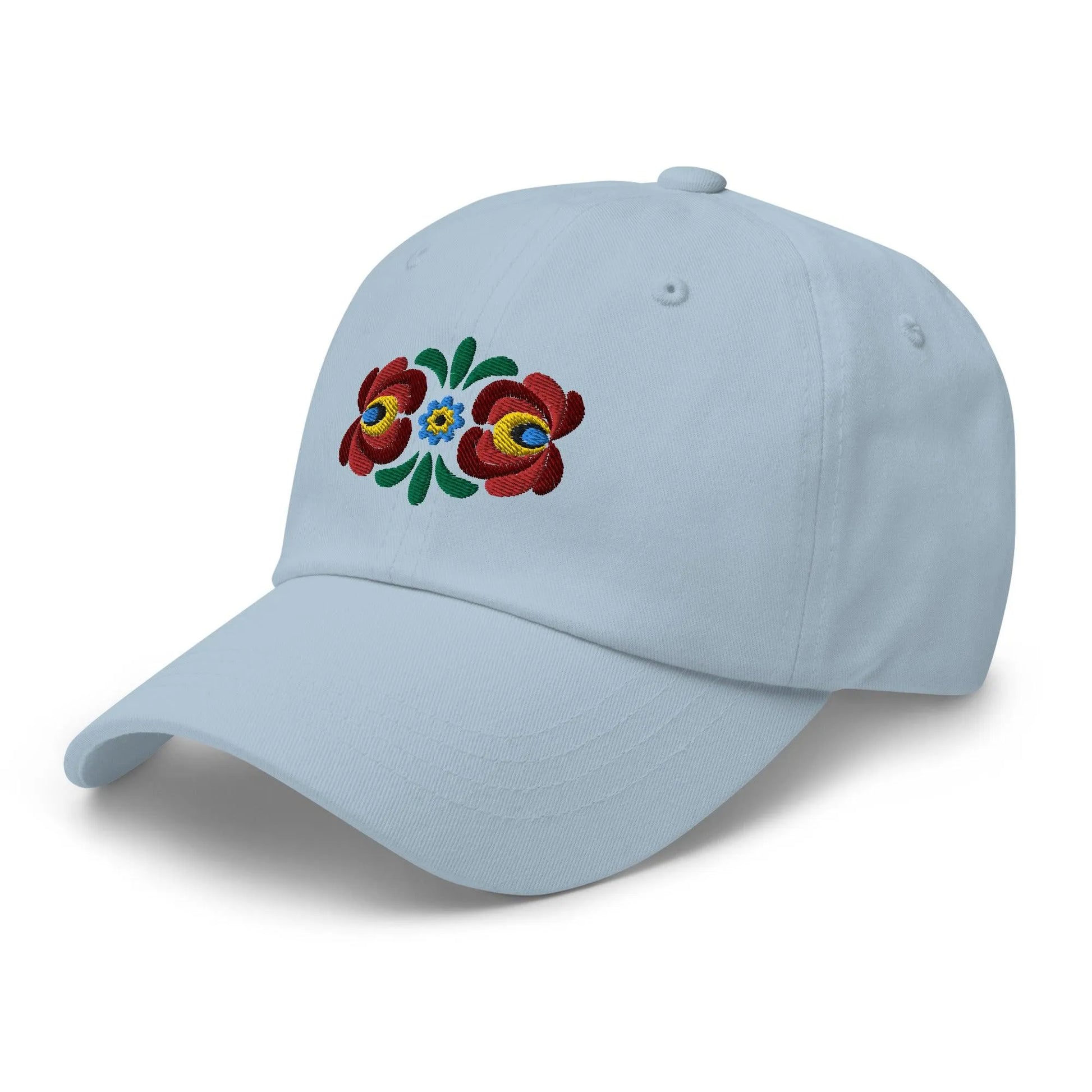 Hungarian Matyó Embroidered Dad Hat - The Global Wanderer