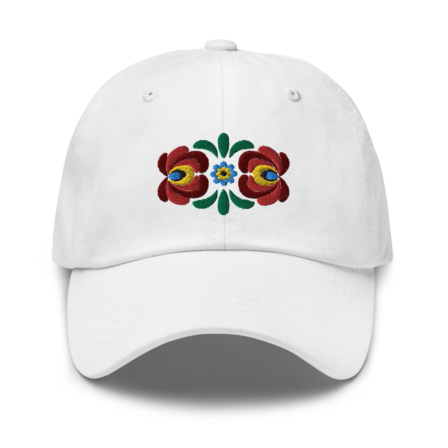 Hungarian Matyó Embroidered Dad Hat - The Global Wanderer