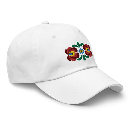 Hungarian Matyó Embroidered Dad Hat - The Global Wanderer