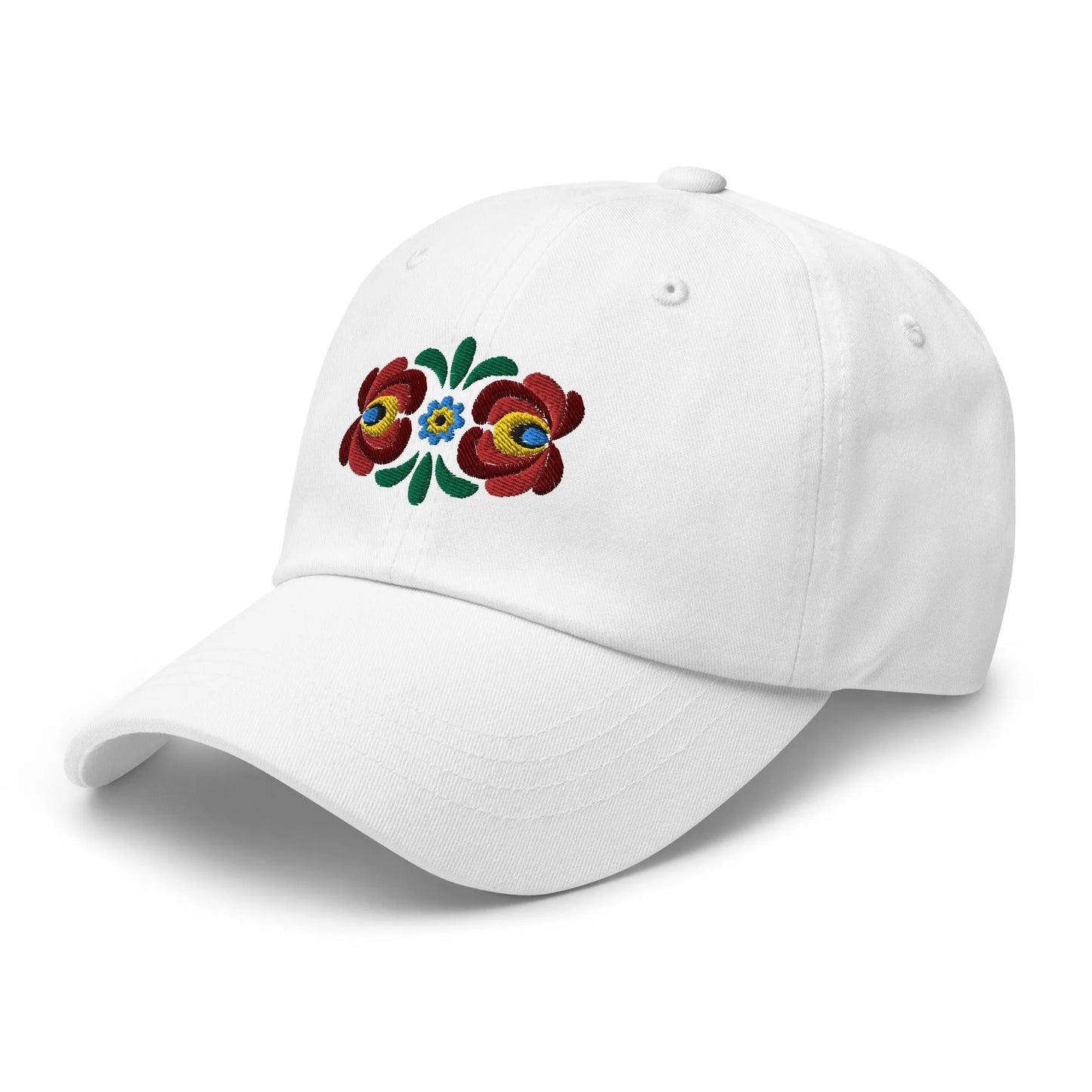 Hungarian Matyó Embroidered  Dad Hat - The Global Wanderer