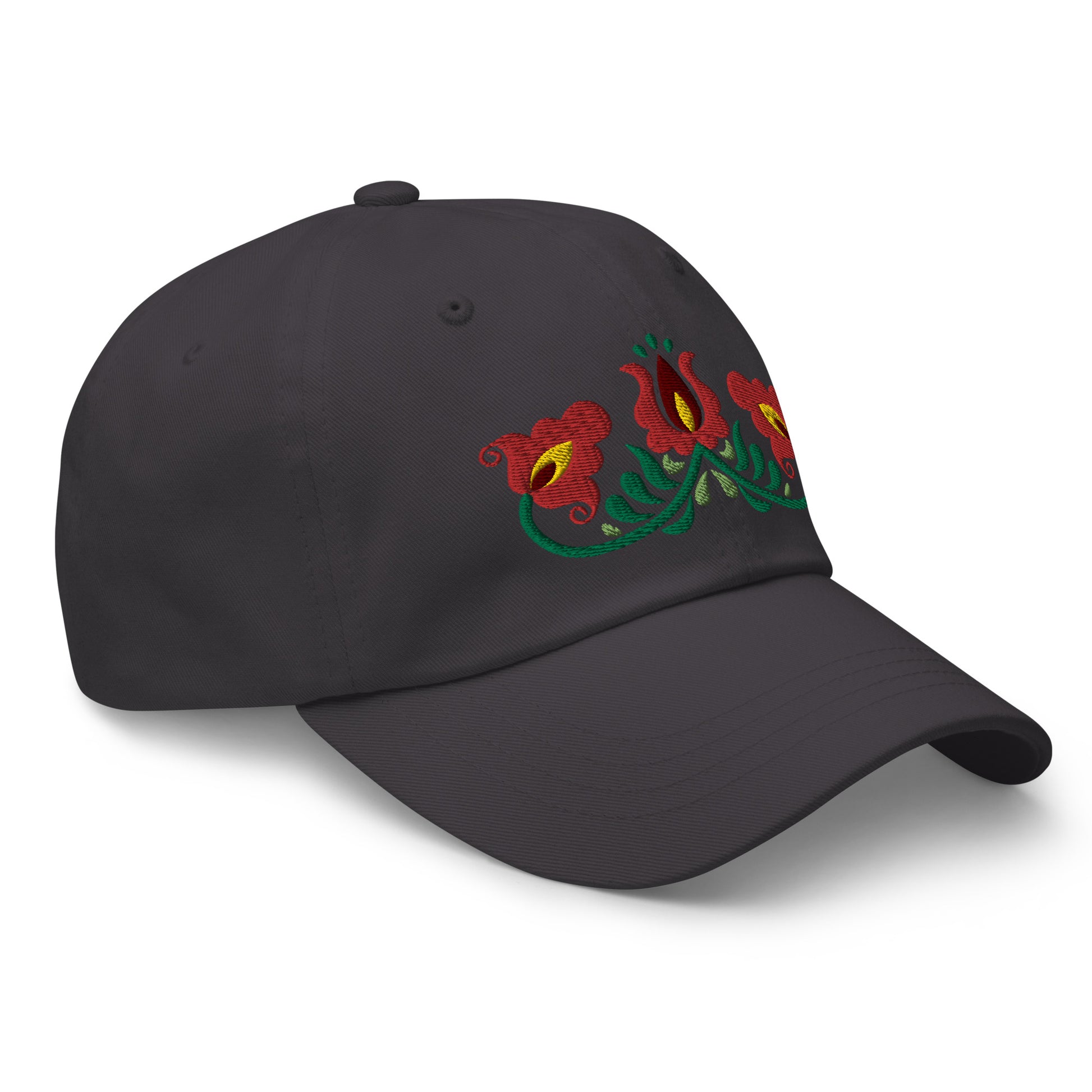 Hungarian Matyó Embroidered Dad Hat - The Global Wanderer