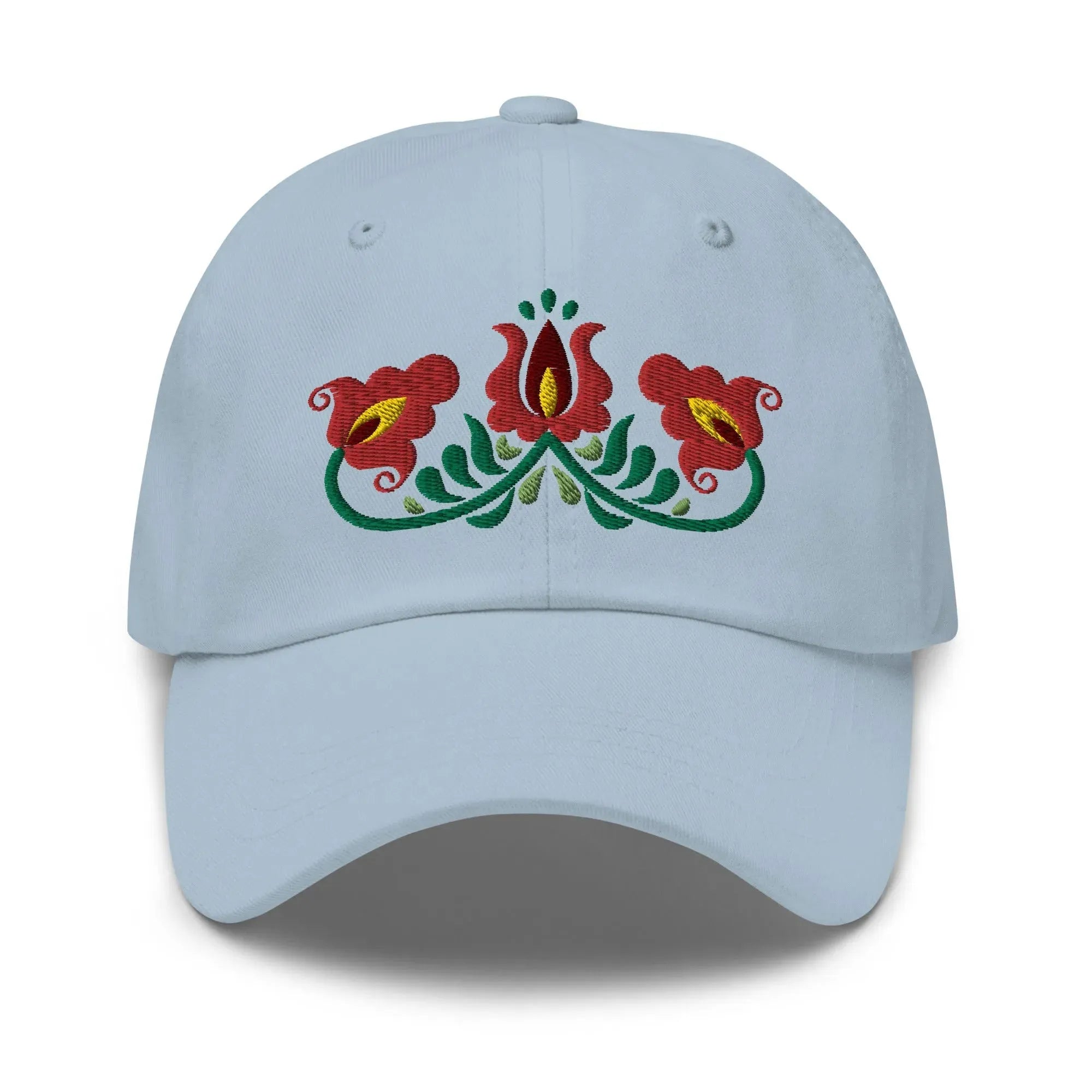Hungarian Matyó Embroidered Dad Hat - The Global Wanderer
