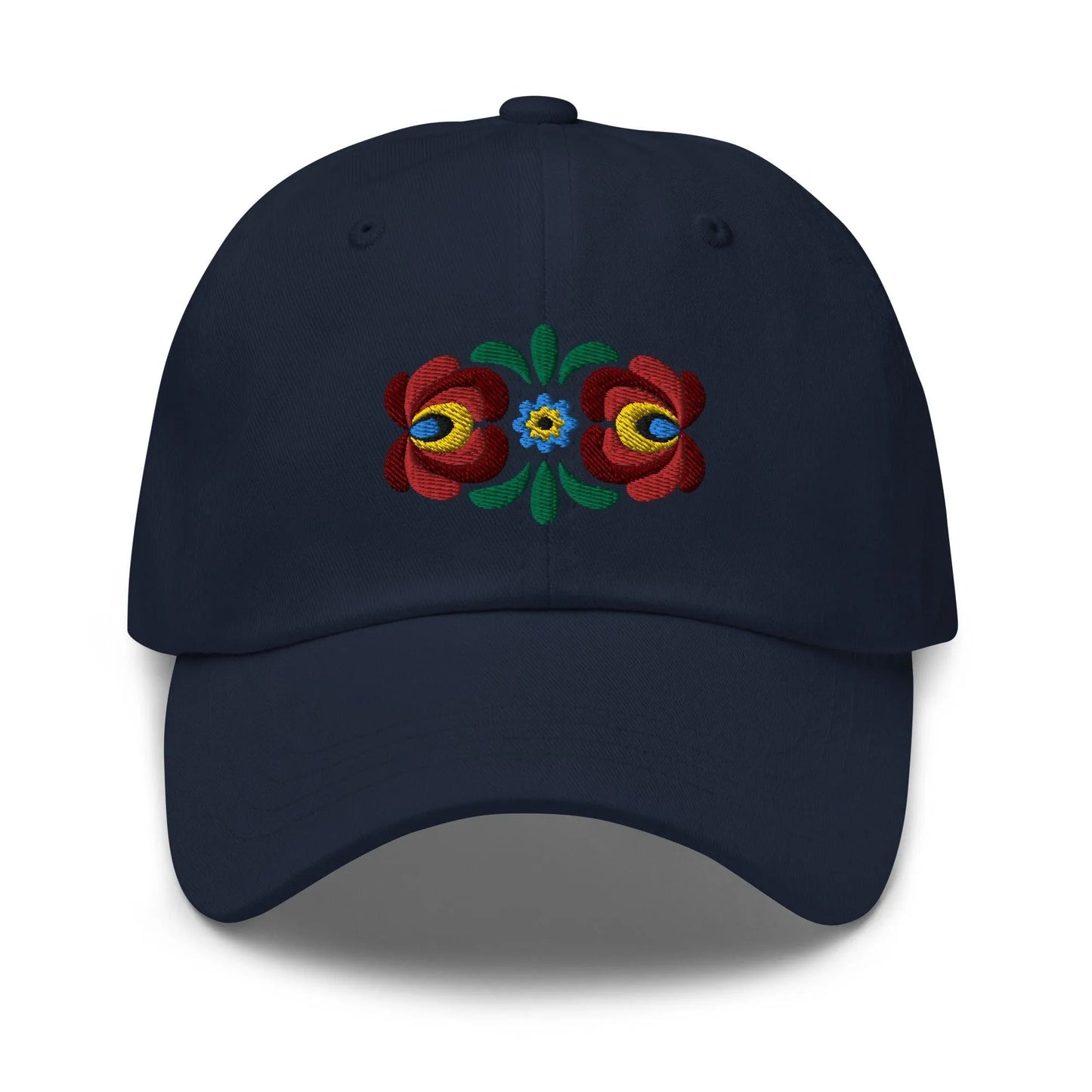 Hungarian Matyó Embroidered Dad Hat - The Global Wanderer