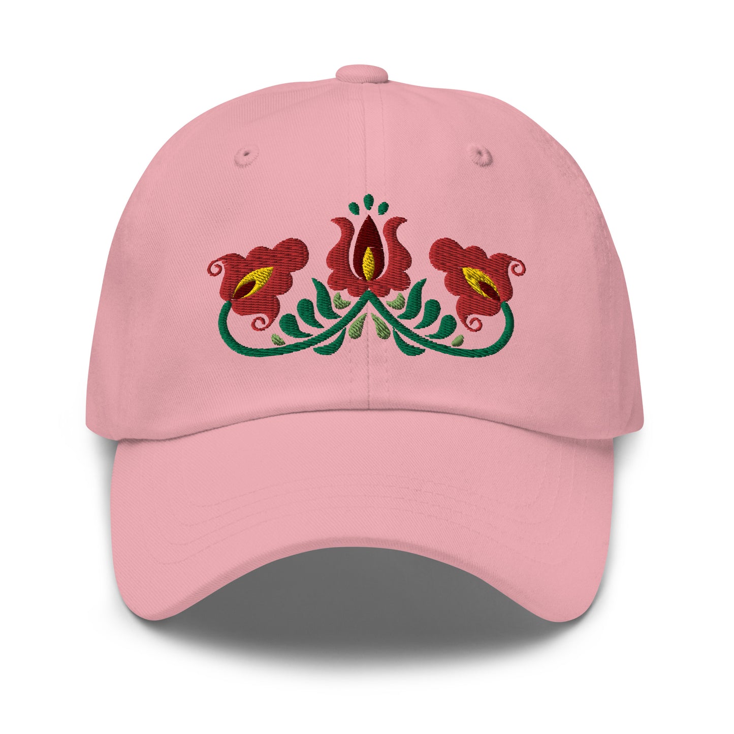 Hungarian Matyó Embroidered Dad Hat - The Global Wanderer