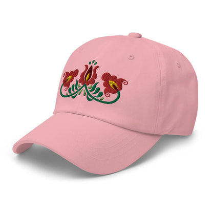 Hungarian Matyó Embroidered Dad Hat - The Global Wanderer