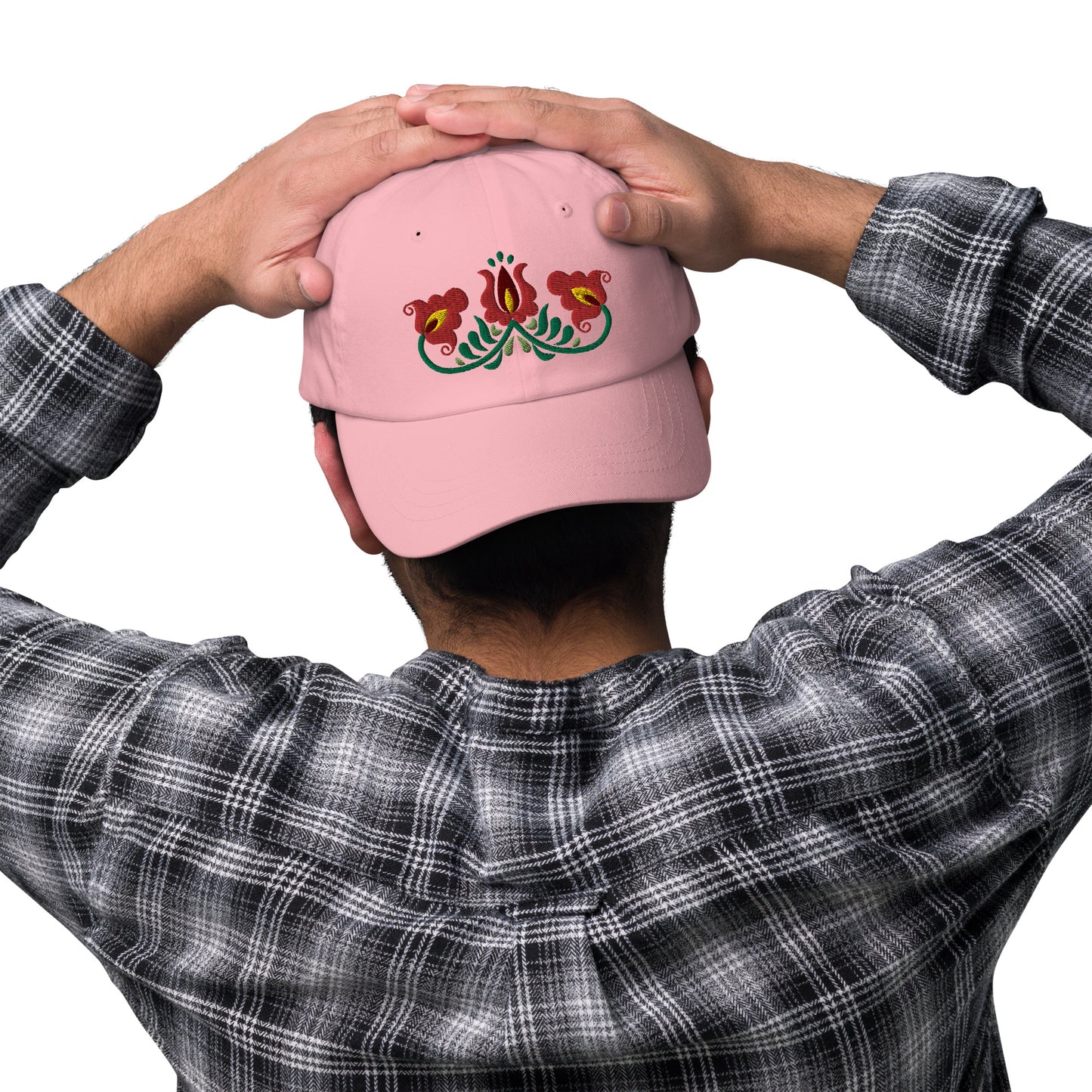 Hungarian Matyó Embroidered Dad Hat - The Global Wanderer