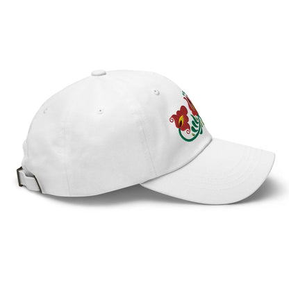 Hungarian Matyó Embroidered Dad Hat - The Global Wanderer