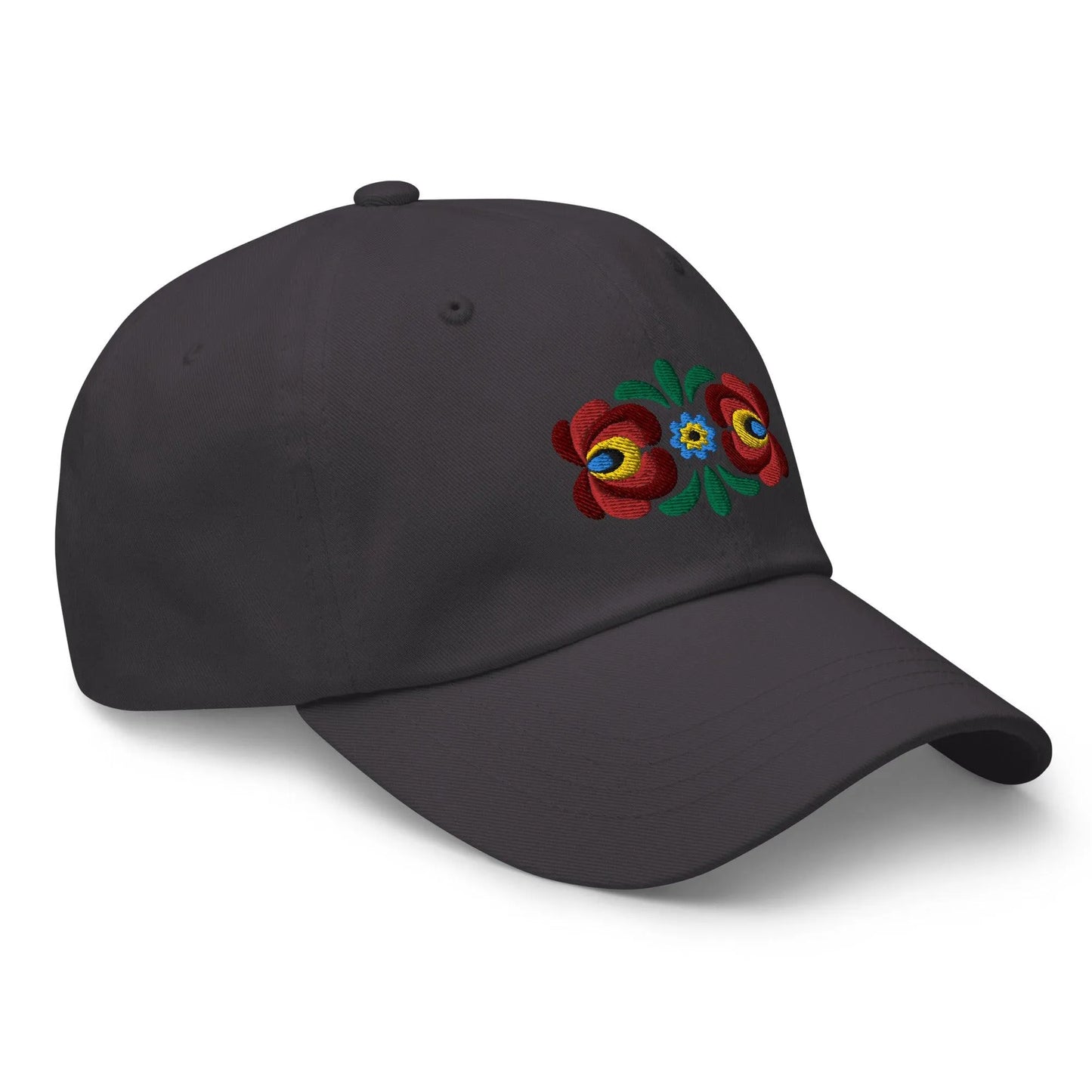 Hungarian Matyó Embroidered Dad Hat - The Global Wanderer