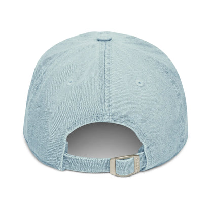 Hungarian Matyó Embroidered Denim Dad Hat - The Global Wanderer