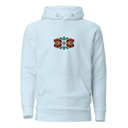 Hungarian Matyó Embroidered Hoodie - The Global Wanderer