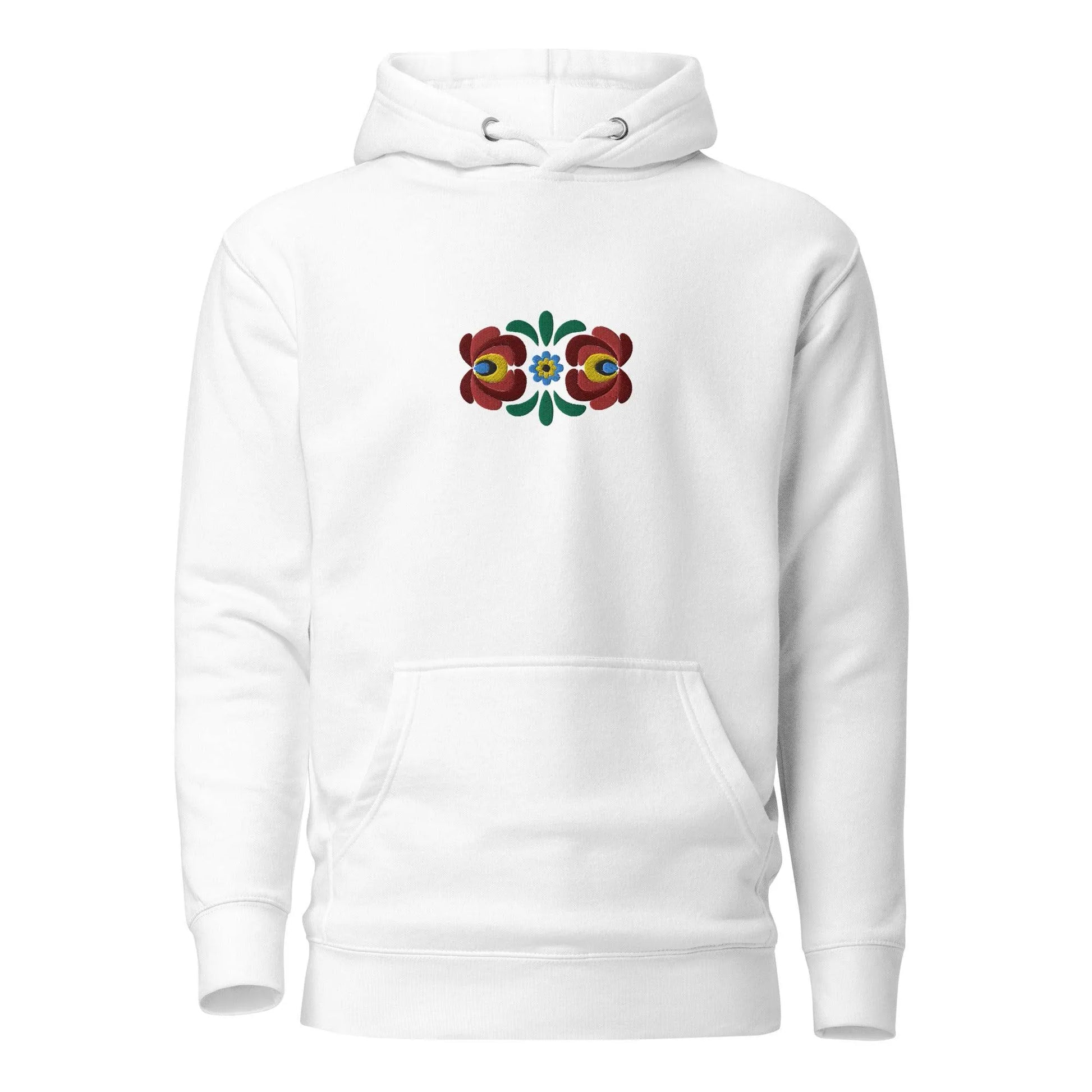 Hungarian Matyó Embroidered Hoodie - The Global Wanderer