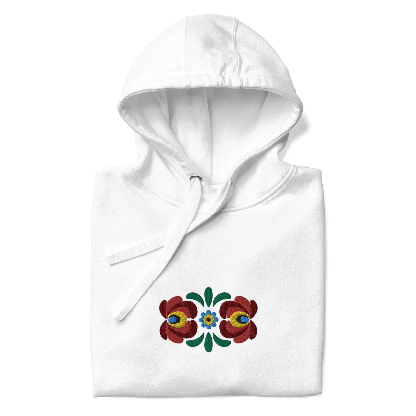 Hungarian Matyó Embroidered Hoodie - The Global Wanderer