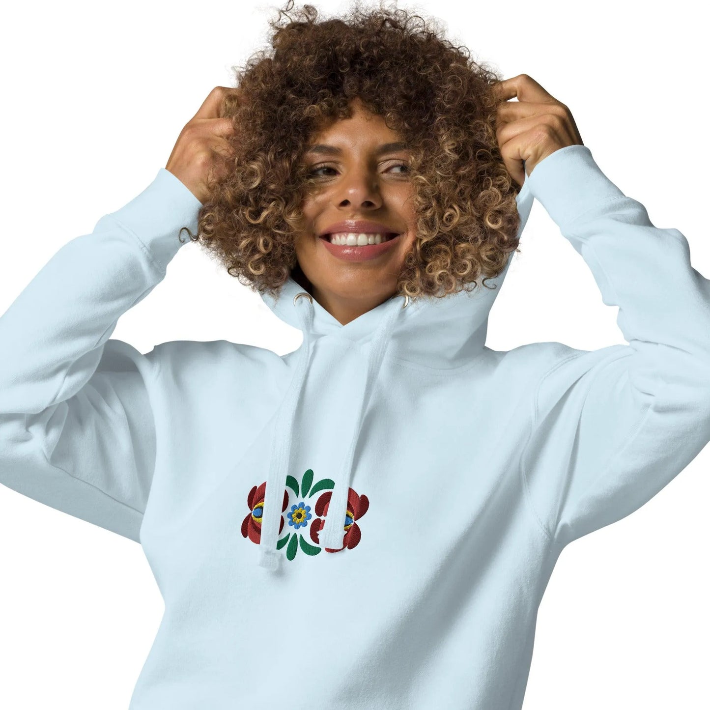 Hungarian Matyó Embroidered Hoodie - The Global Wanderer