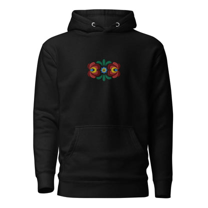 Hungarian Matyó Embroidered Hoodie - The Global Wanderer