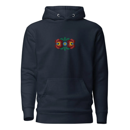 Hungarian Matyó Embroidered Hoodie - The Global Wanderer