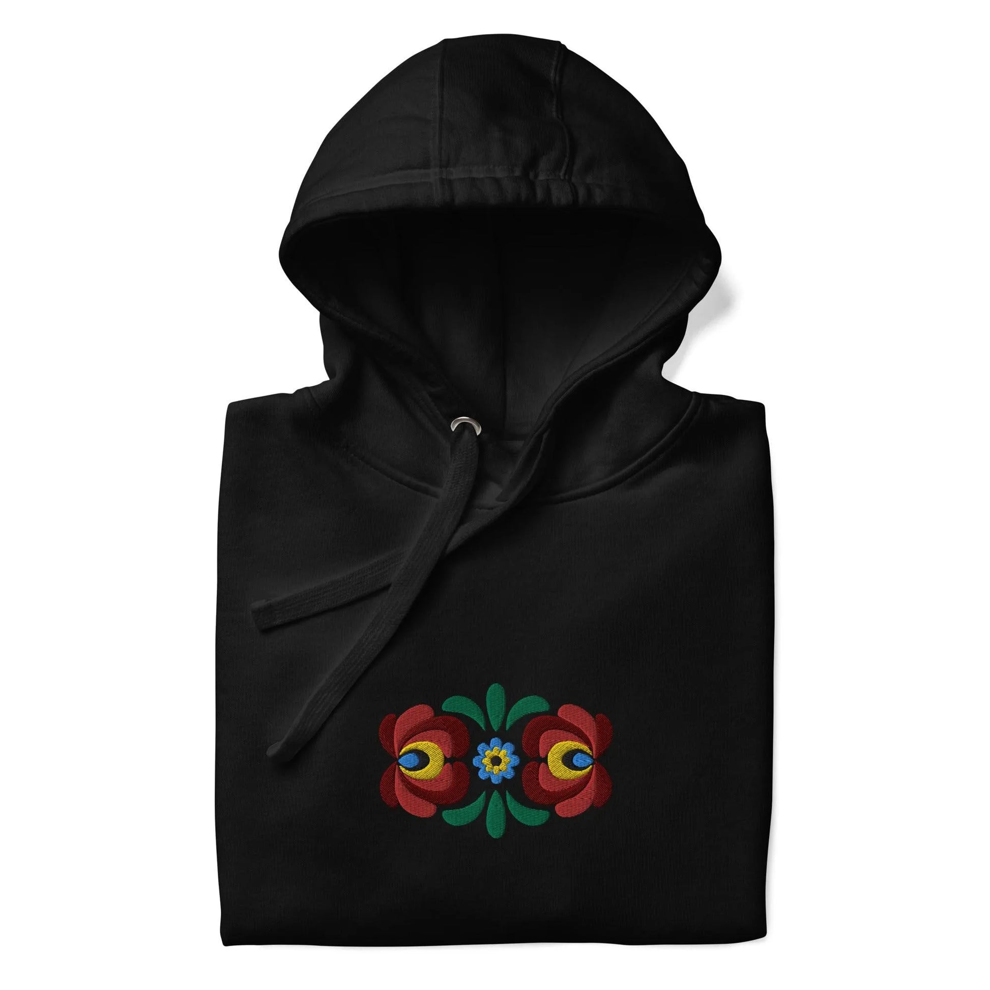 Hungarian Matyó Embroidered Hoodie - The Global Wanderer