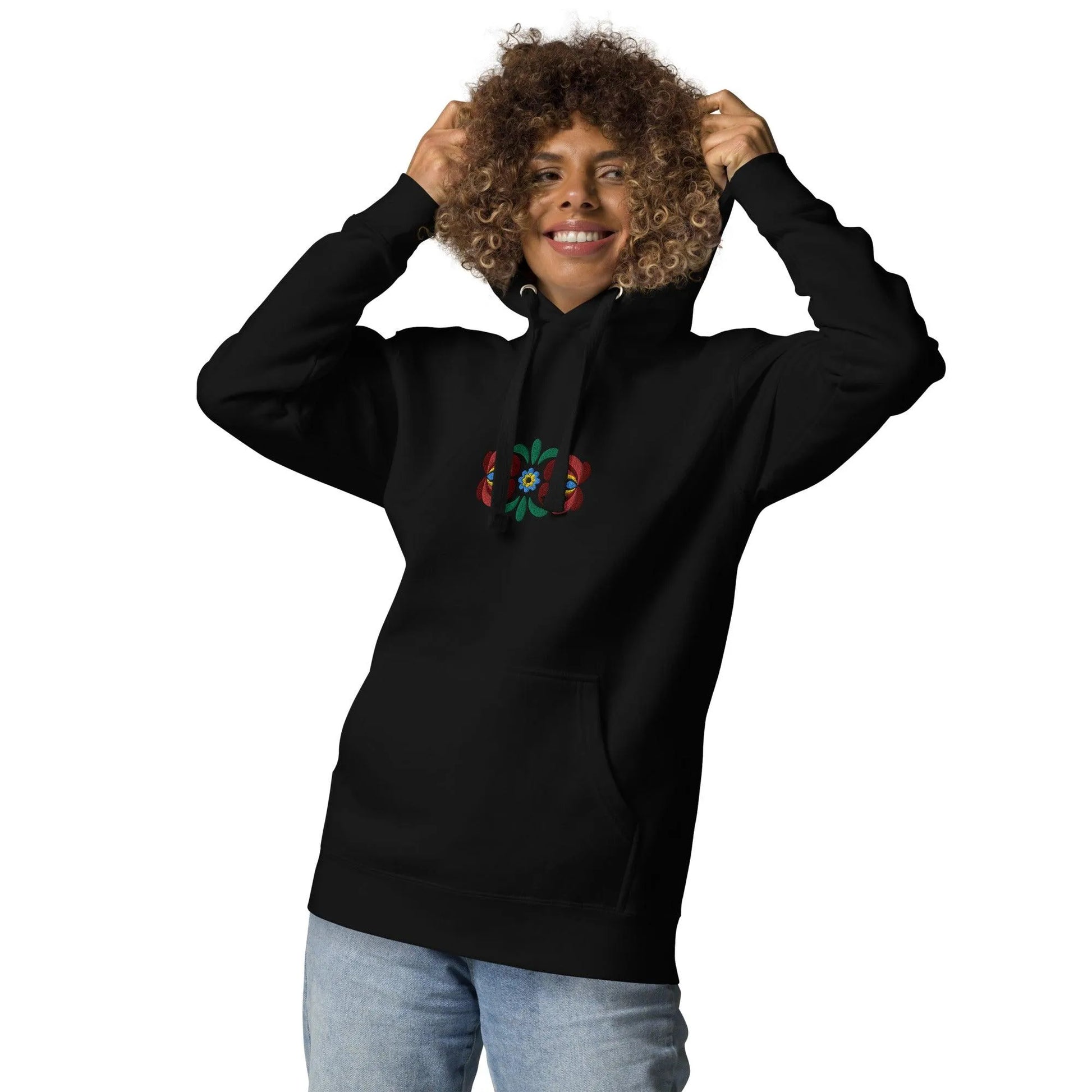 Hungarian Matyó Embroidered Hoodie - The Global Wanderer