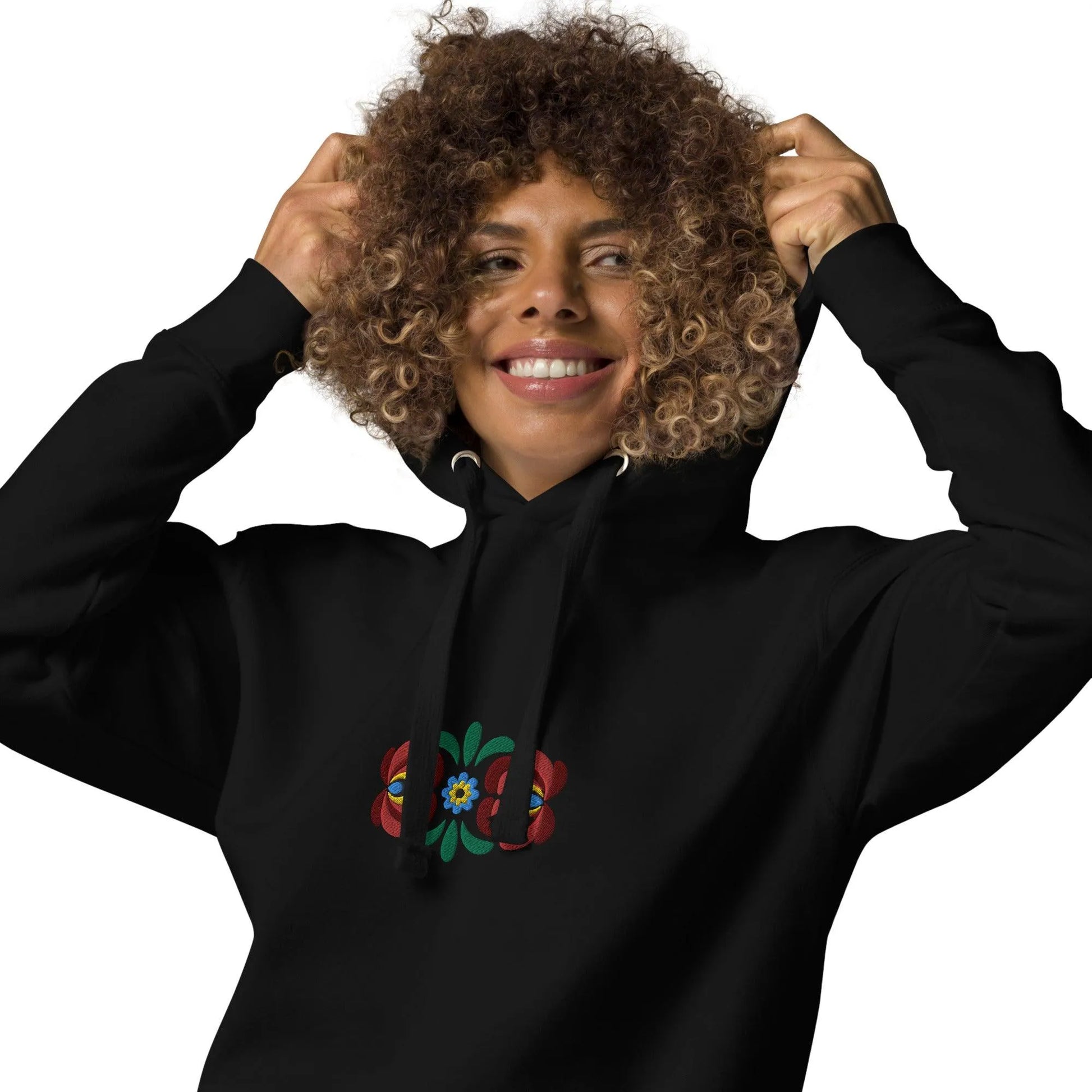 Hungarian Matyó Embroidered Hoodie - The Global Wanderer