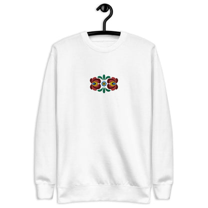 Hungarian Matyó Embroidered Sweatshirt - The Global Wanderer