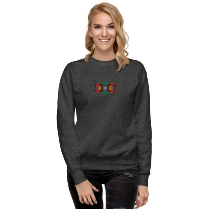 Hungarian Matyó Embroidered Sweatshirt - The Global Wanderer