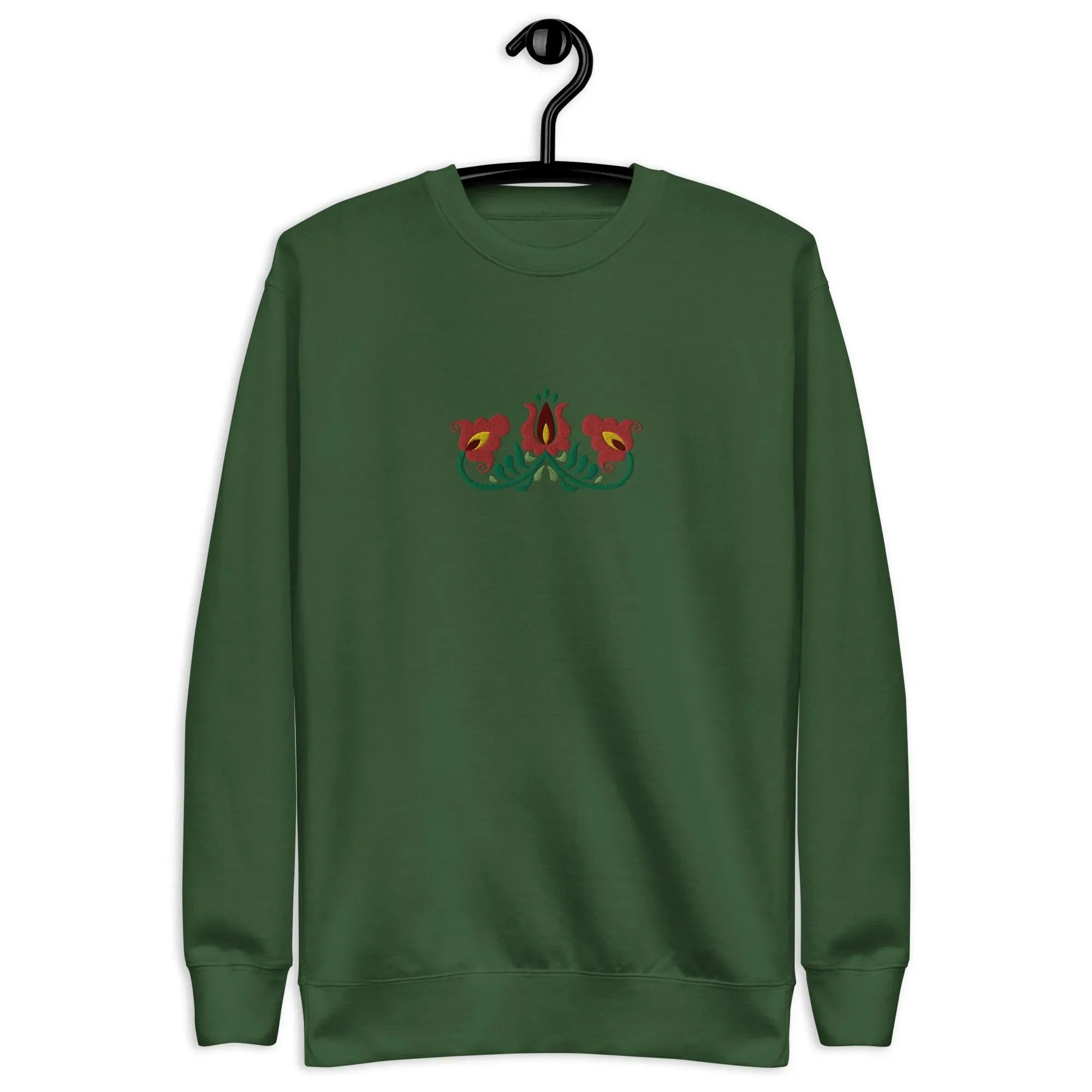 Hungarian Matyó Embroidered Sweatshirt - The Global Wanderer