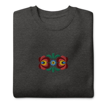 Hungarian Matyó Embroidered Sweatshirt - The Global Wanderer