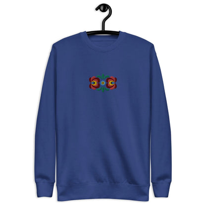 Hungarian Matyó Embroidered Sweatshirt - The Global Wanderer